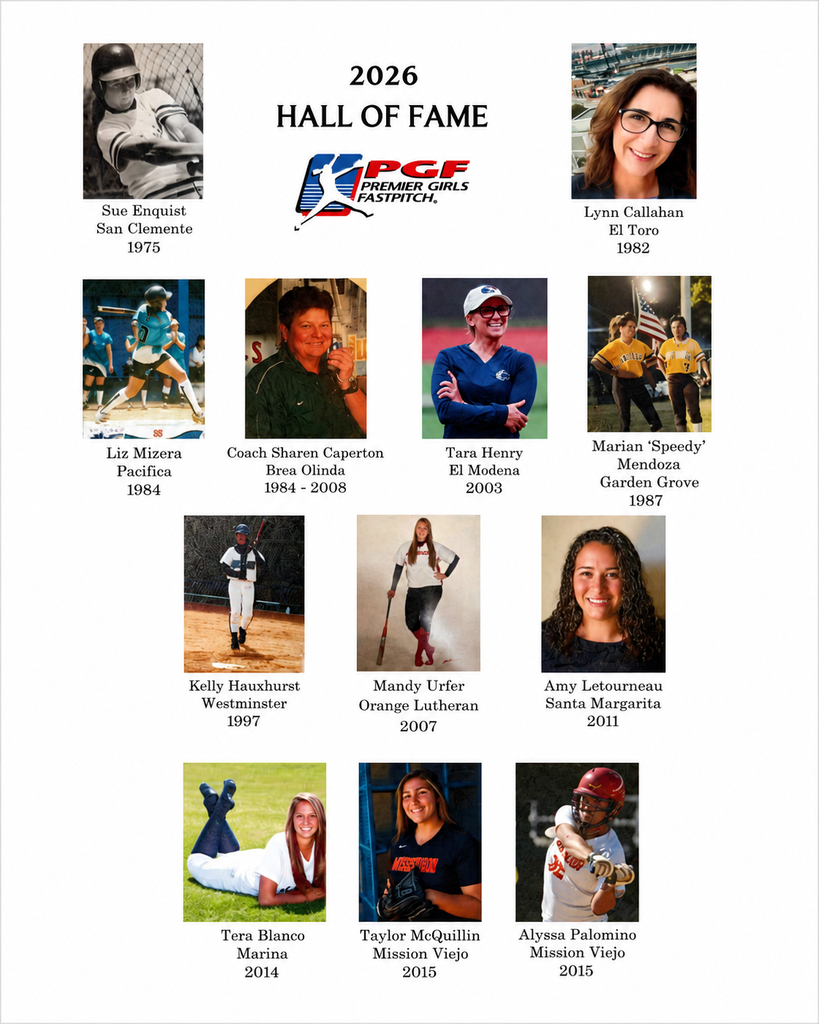 a flyer with photos of all PGF 2026 Hall of Fame Recipients