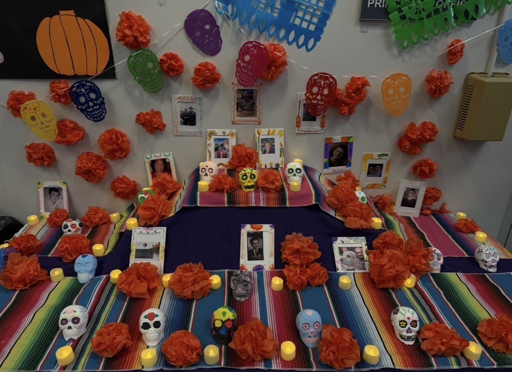 The Brea Junior High Ofrenda created by the Dual Language Program