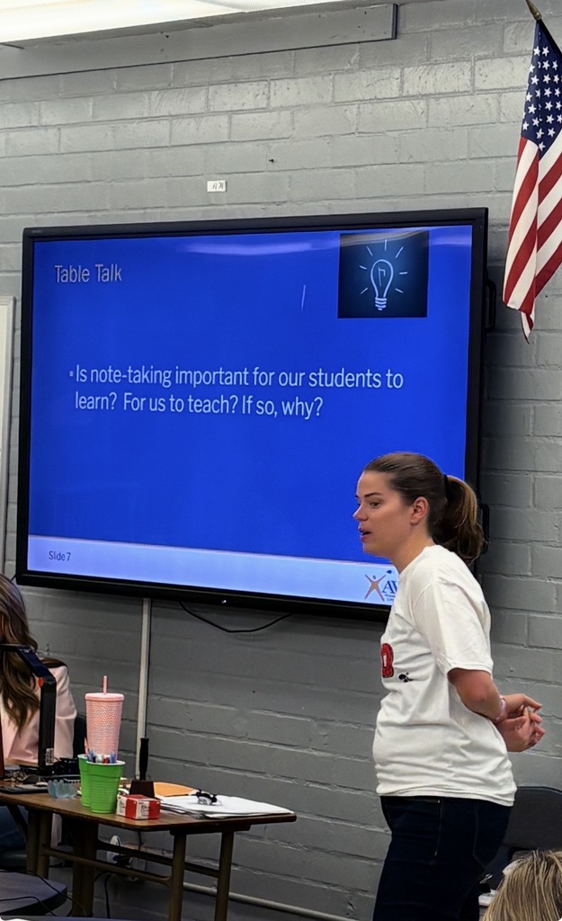 BJH and BOUSD AVID Team leads a Teacher Training on Focused Notes Taking.