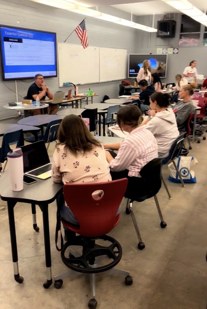 BJH teachers practice focused notes with BJH and BOUSD AVID leadership