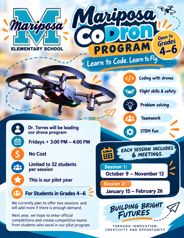 dron program flyer