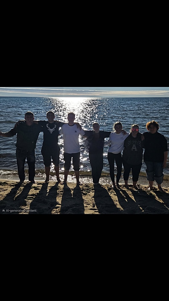 The LINKS German Exchange group with our hosting Breckenridge students enjoy time on the beach of lake Michingan.