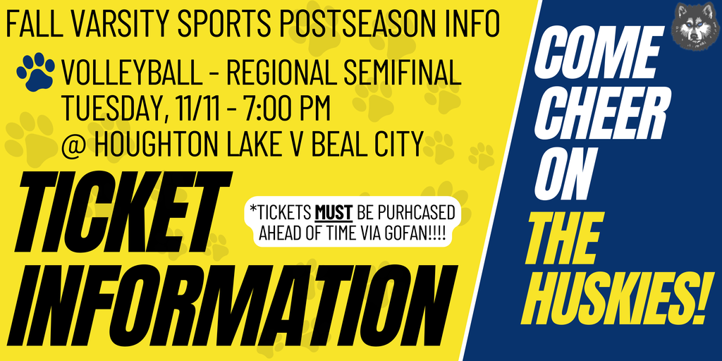 Regional Semifinal Volleyball Ticket Information