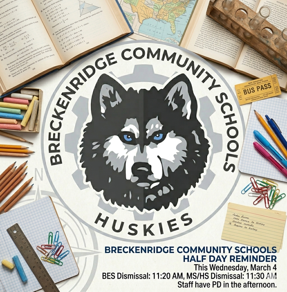 Half Day Reminder 3.2.27