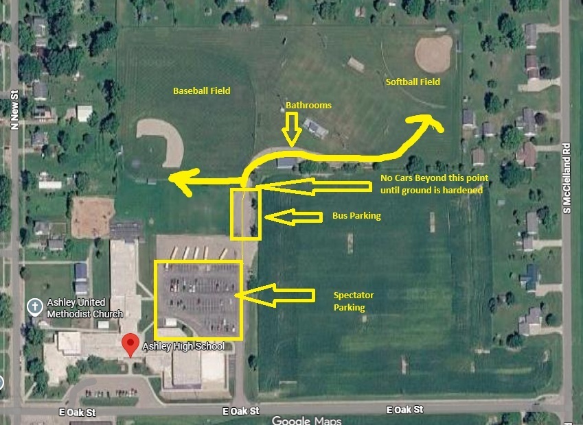 Ashley Parking Map
