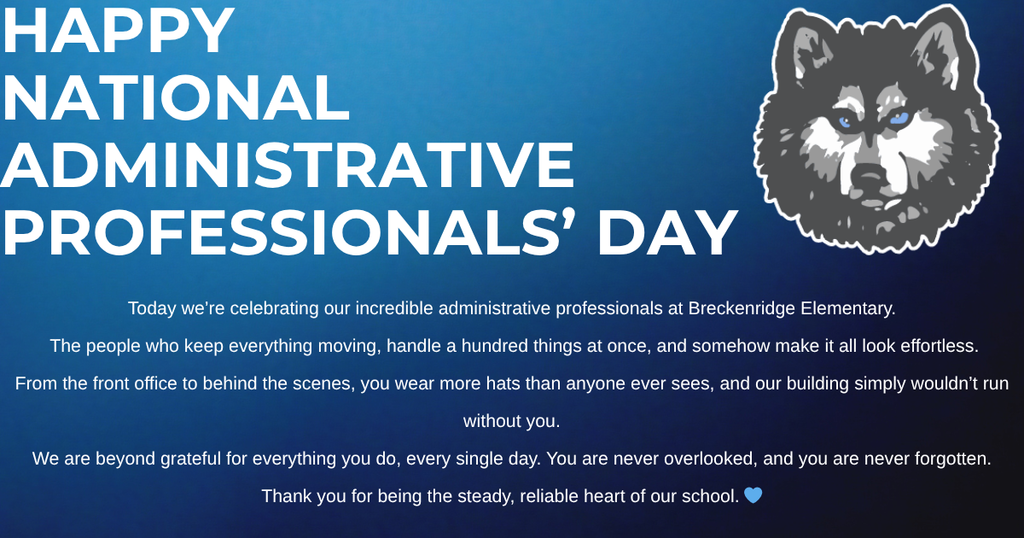 Happy National Administrative Professionals' Day!