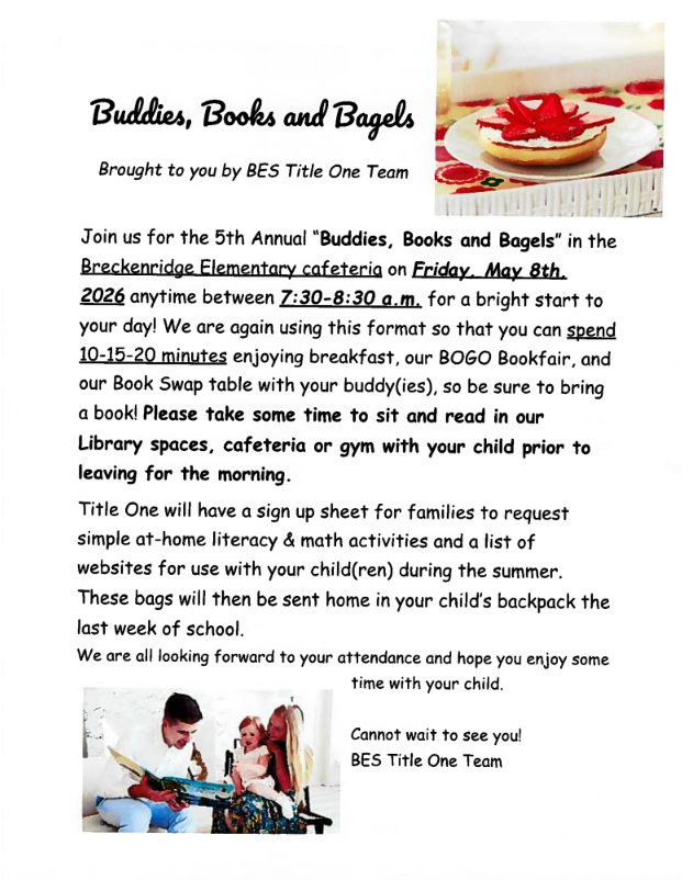 Buddies, Books and Bagels