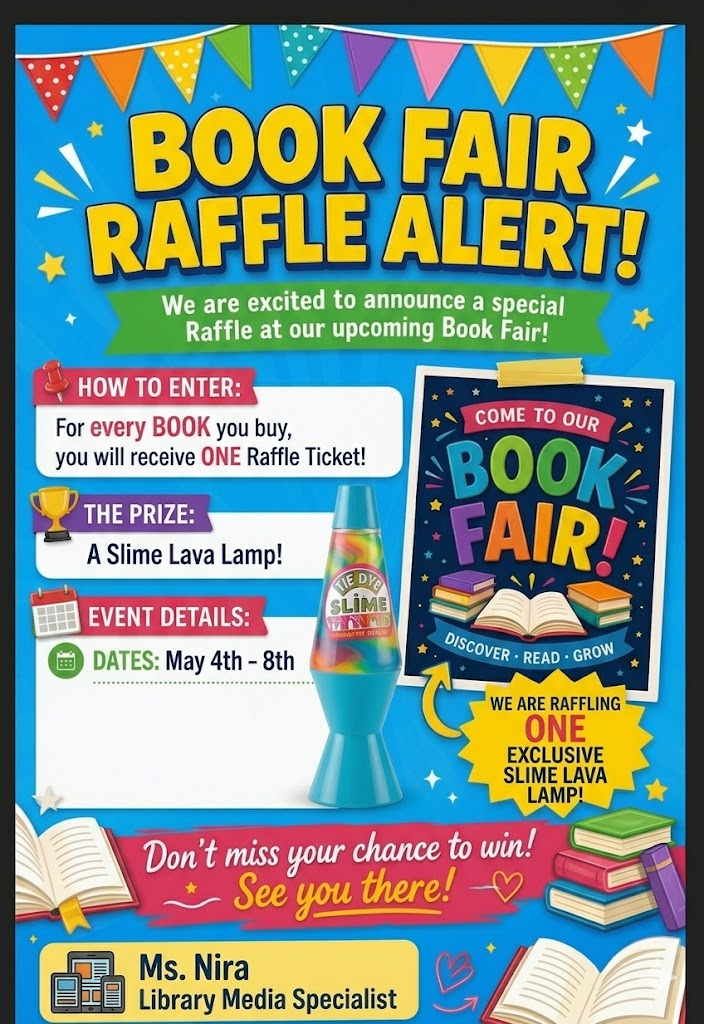 Book fair raffle alert