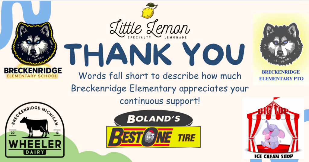 Teacher/staff Appreciation sponsors