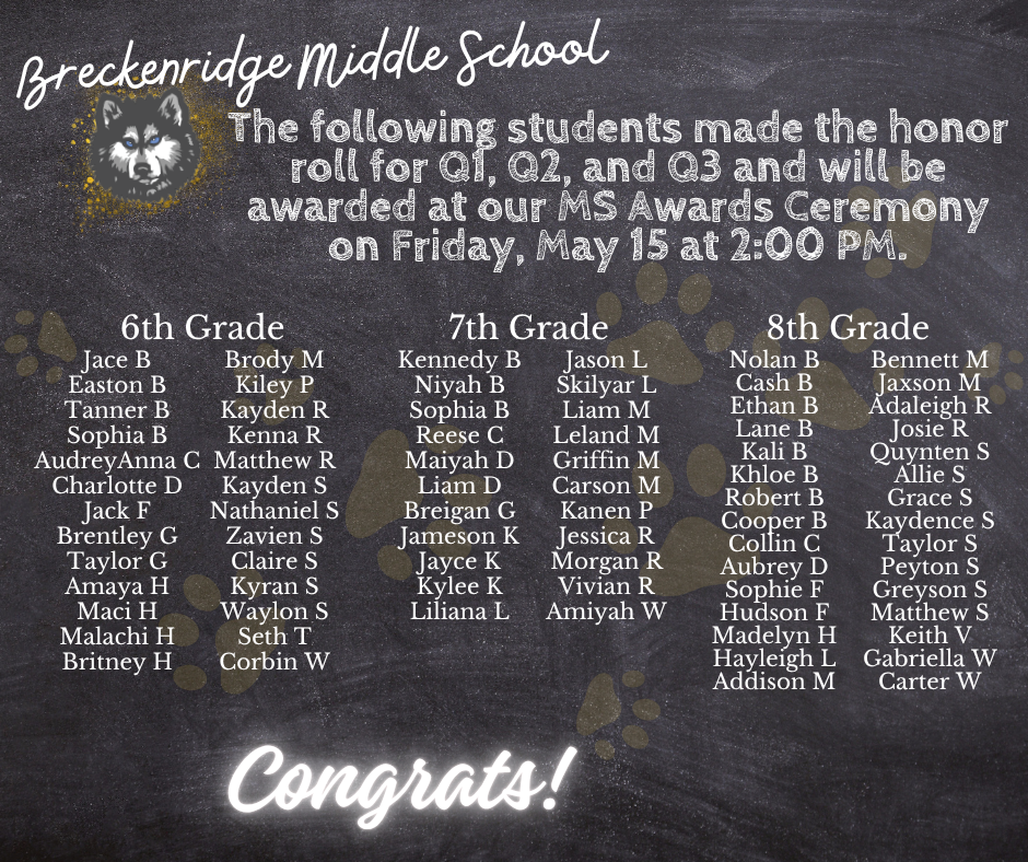 MS Honor Roll