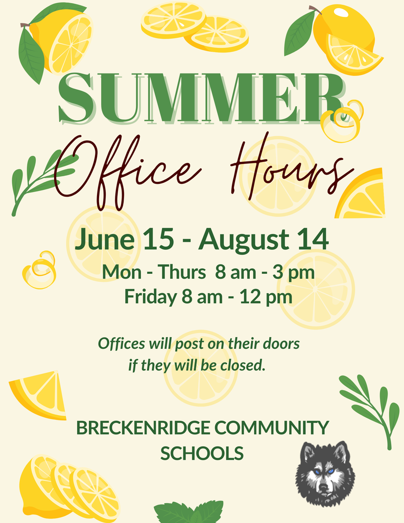 summer hours!