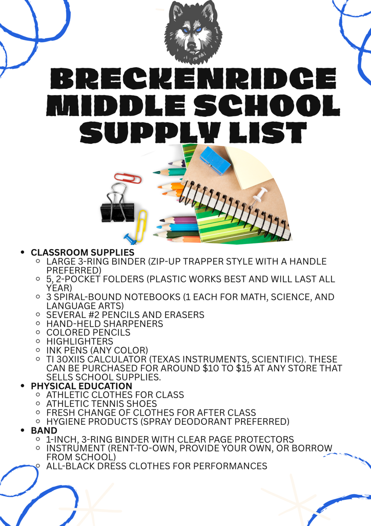 MS Supply List