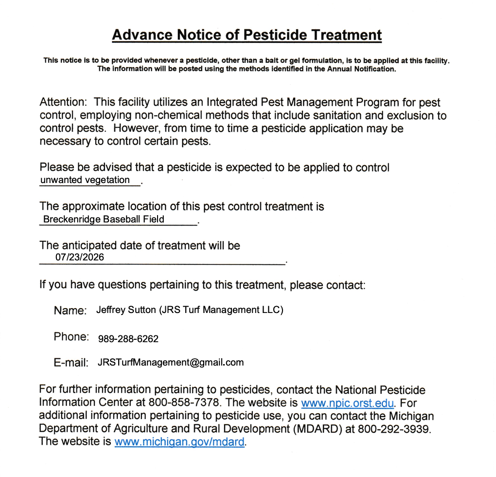 Pesticide Treatment