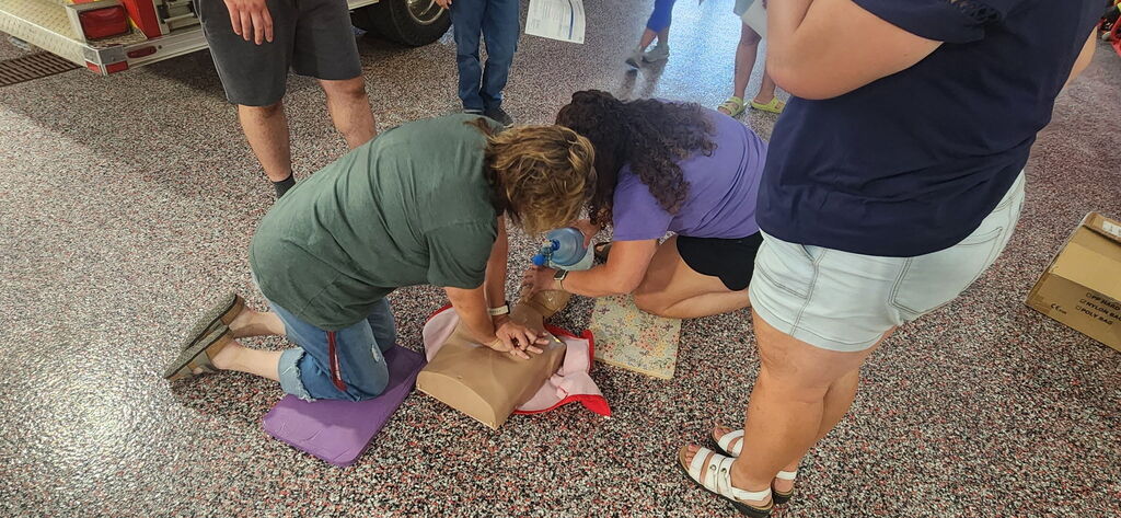 Hands on CPR practice