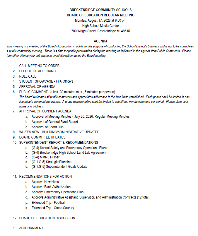 board mtg august 17