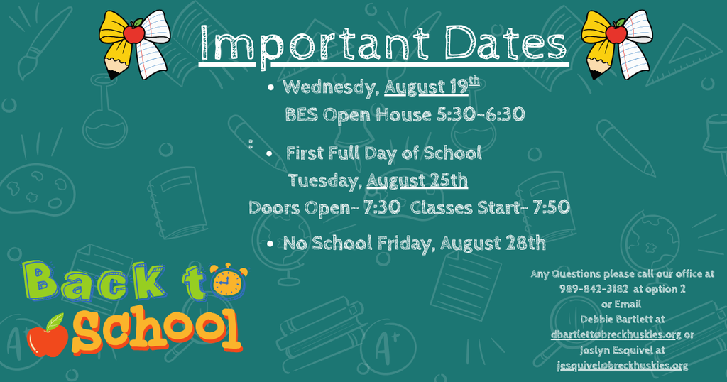 Important Dates