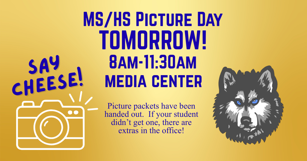 MS/HS Picture Day 9/16/26