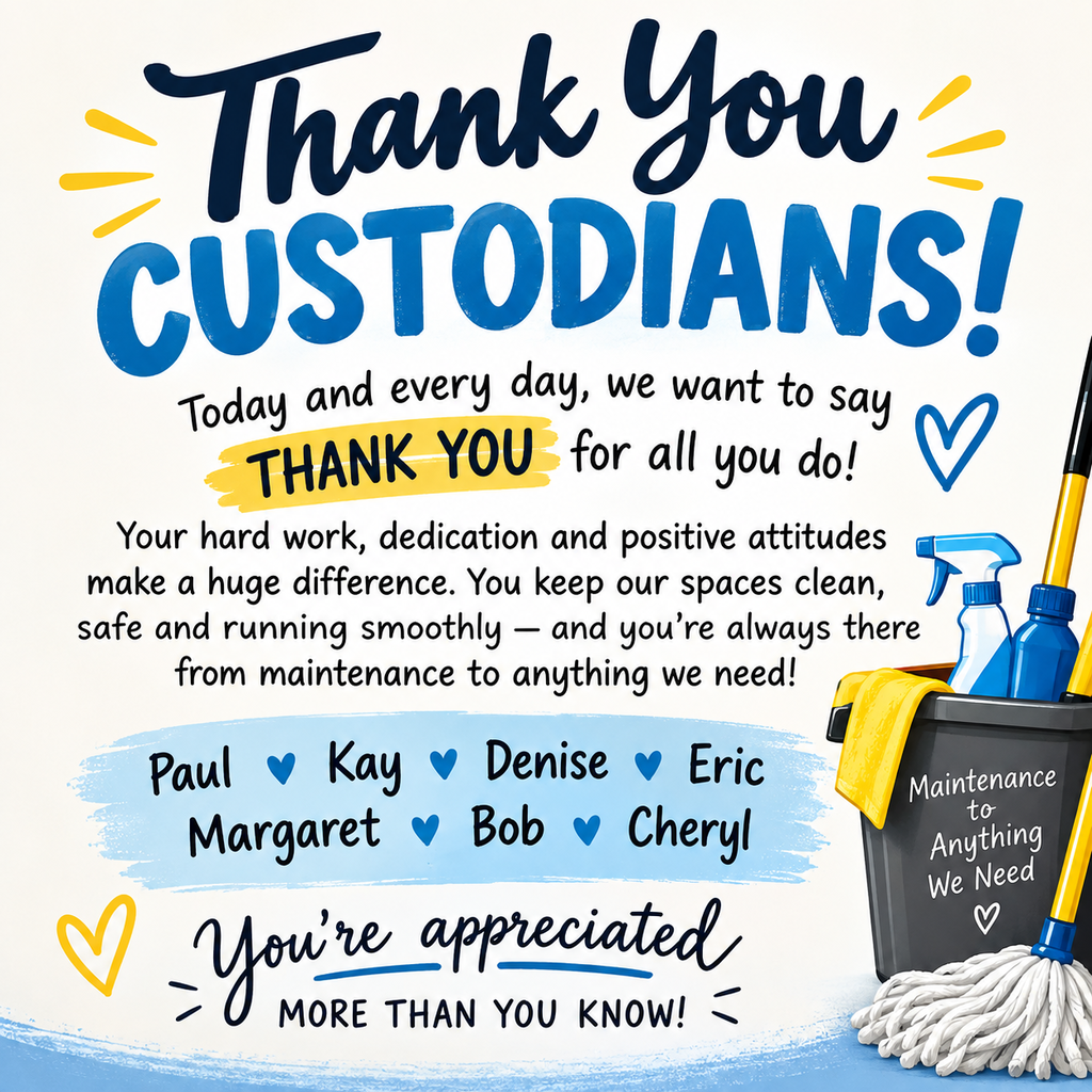 Thank you custodians