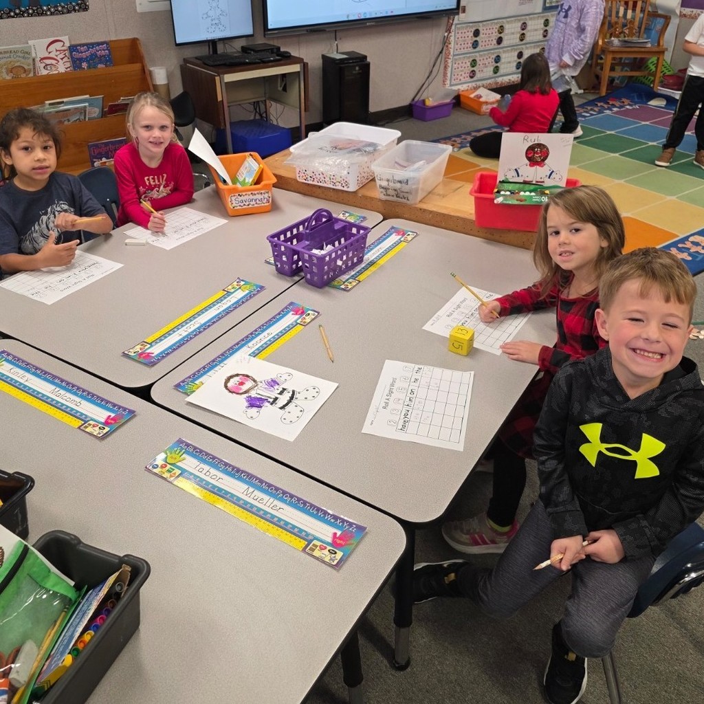 Roll the dice to say the teen number and write the high frequency word.