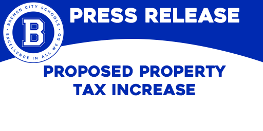 Press Release: Proposed Property Tax Increase