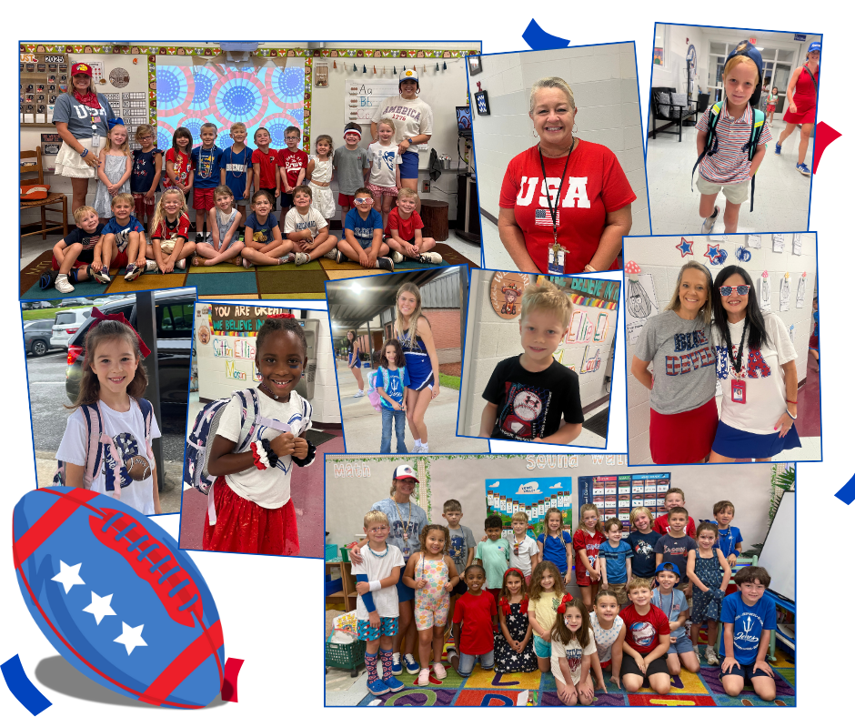 Red, White, and Go BIG BLUE