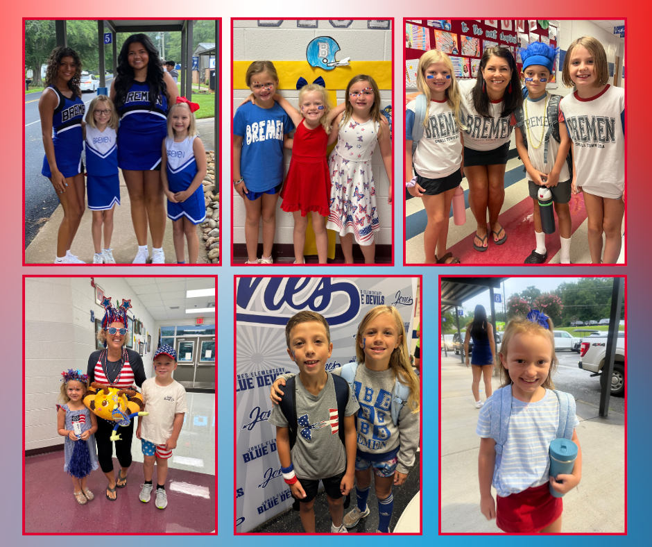 Red, White, and Go BIG BLUE