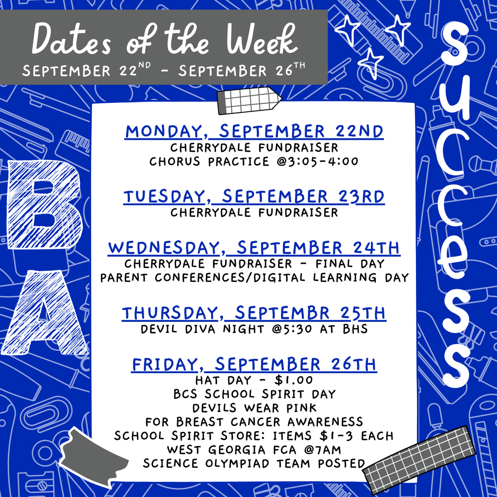 ba dates of the week