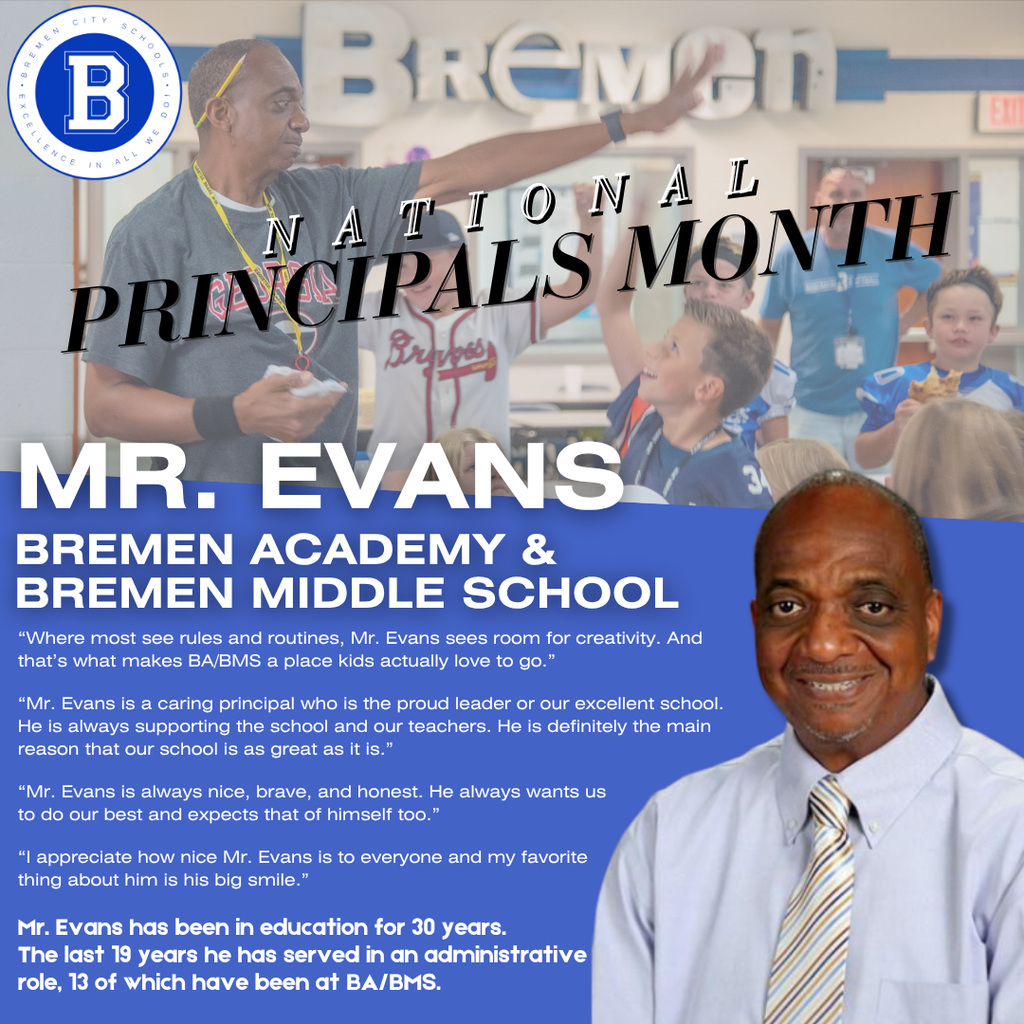 mr. evans national principals month