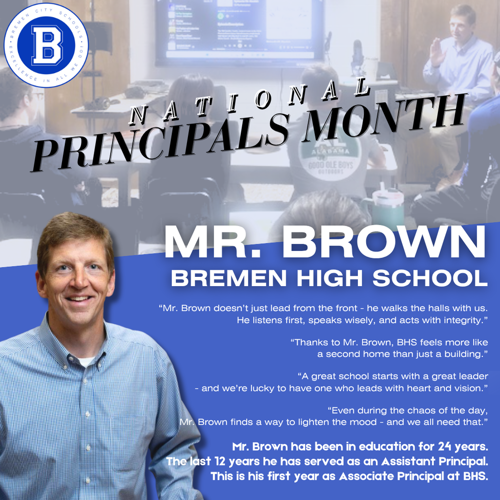 mr. brown national principals month