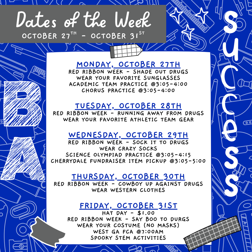 Dates of the week