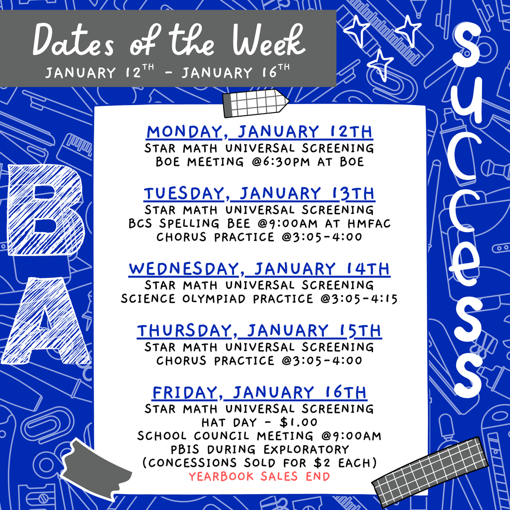 dates of the week