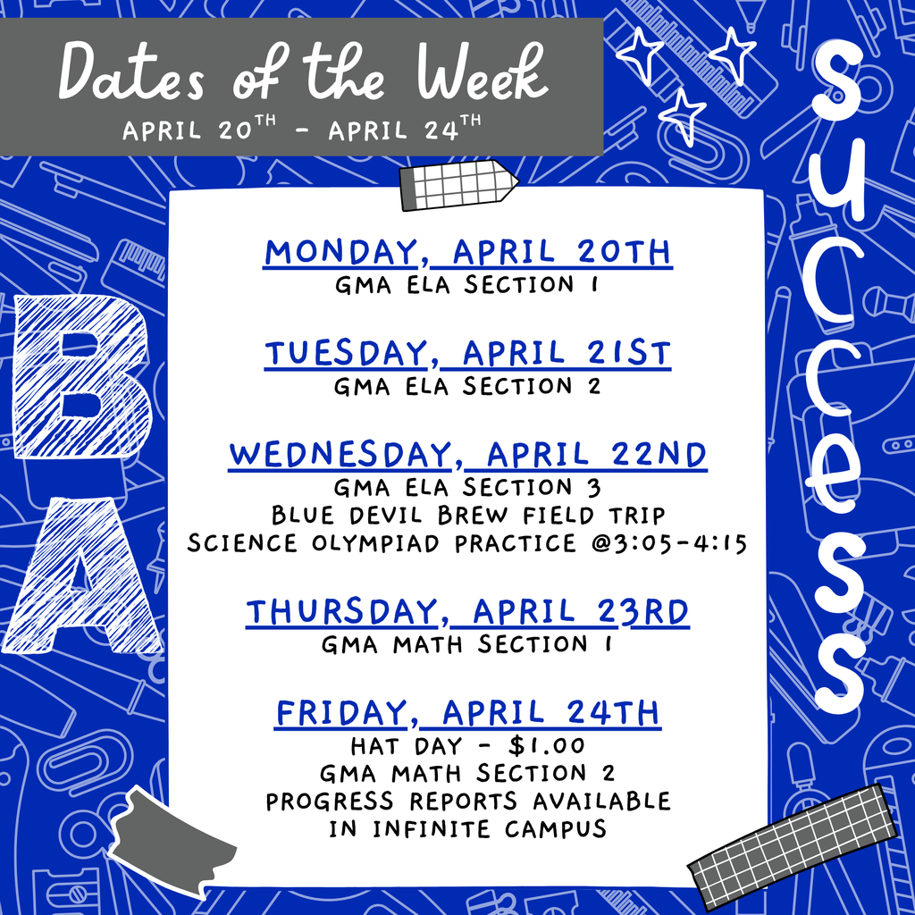 Dates of the week