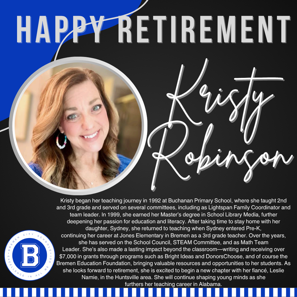 Kristy Robinson retirement