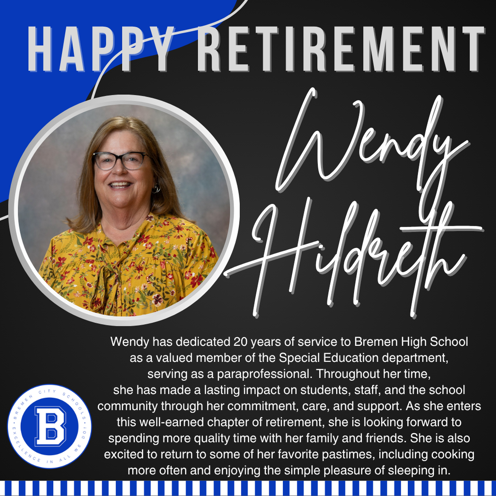 Wendy Hildreth retirement