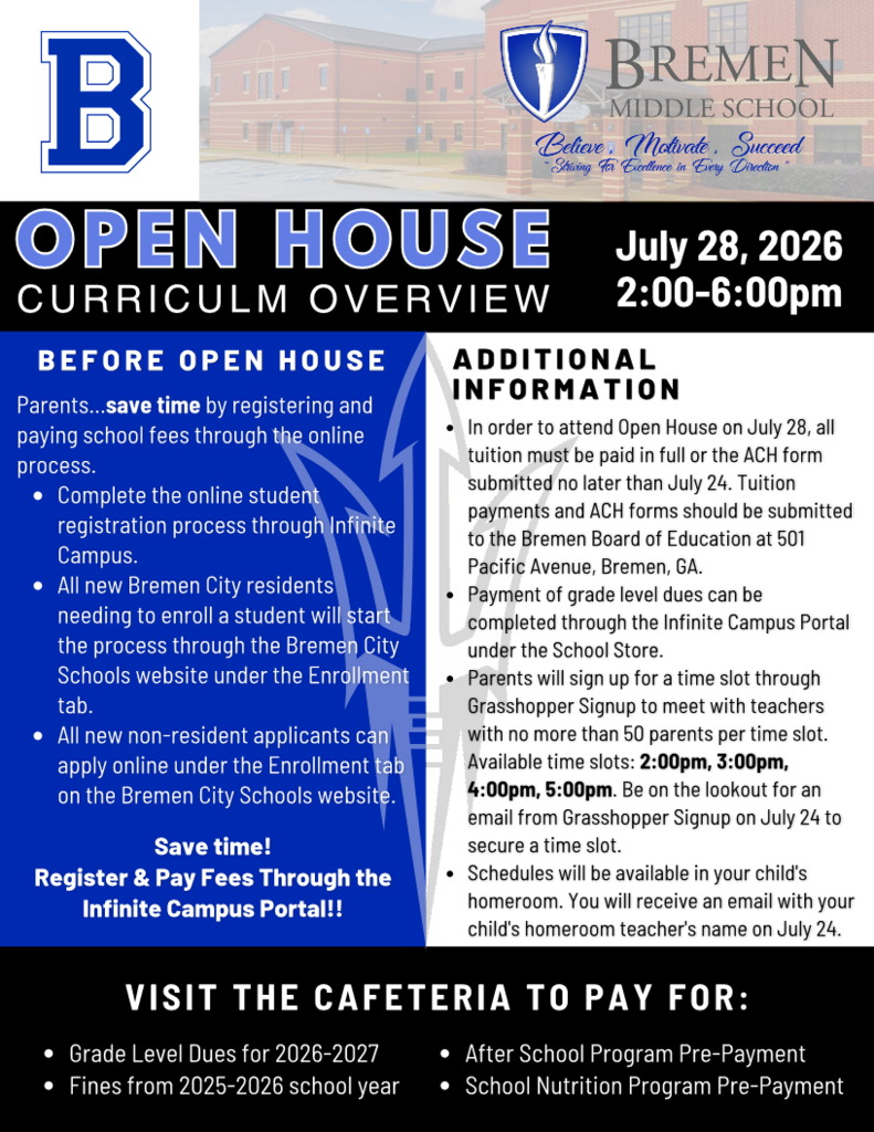 BMS Open House flyer