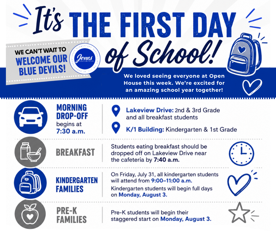 Welcome Back; First Day of School