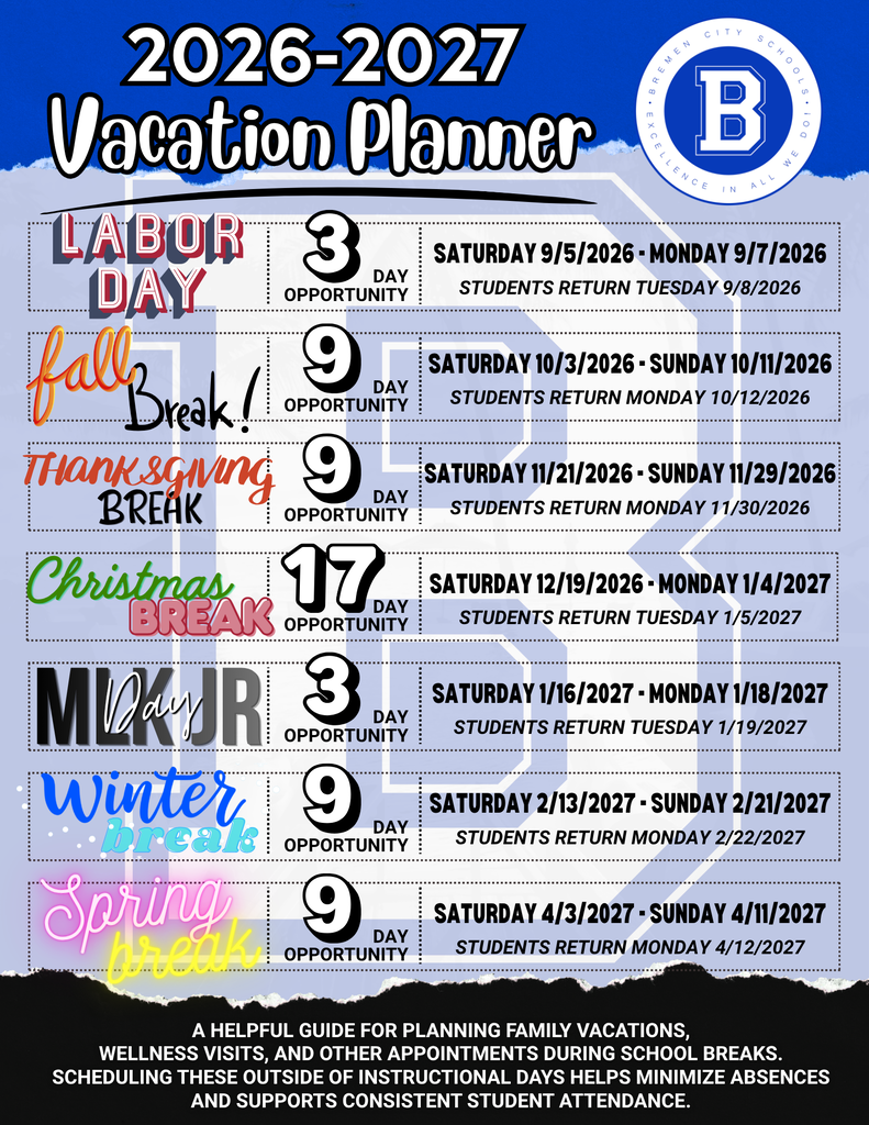vacation planner 26-27