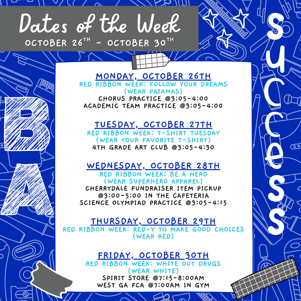 dates of the week