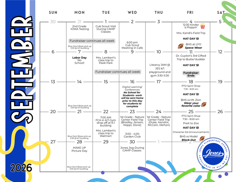 September Calendar