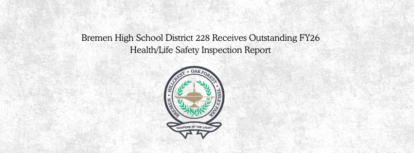 District logo with gray and white background