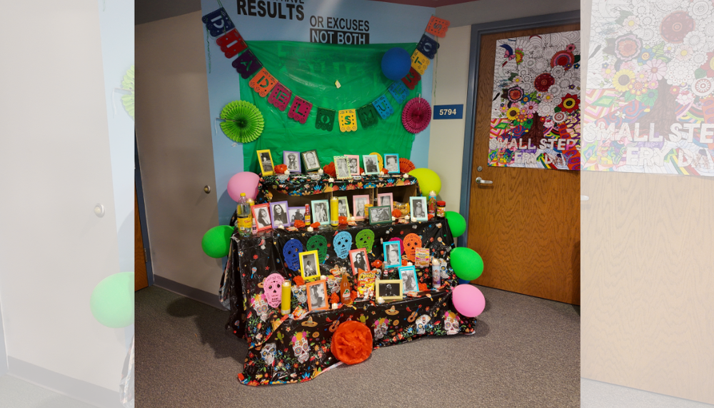Ofrenda table at Delta