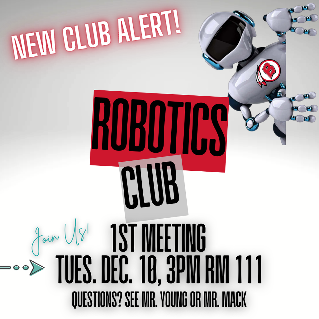 Introducing our new Robotics Club !