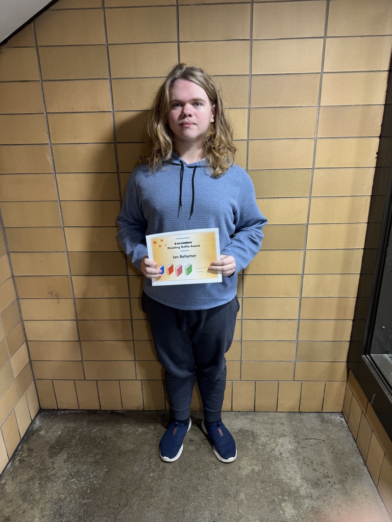 December Reading Raffle Winner! 