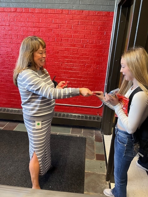 BHS Deans surprise some lucky students with school store gift cards this week!