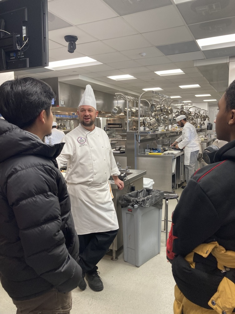 Delta Academy students visited Joliet Junior College’s Culinary Arts Program in Downtown Joliet. 