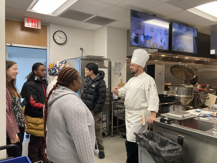 Delta Academy students visited Joliet Junior College’s Culinary Arts Program in Downtown Joliet. 