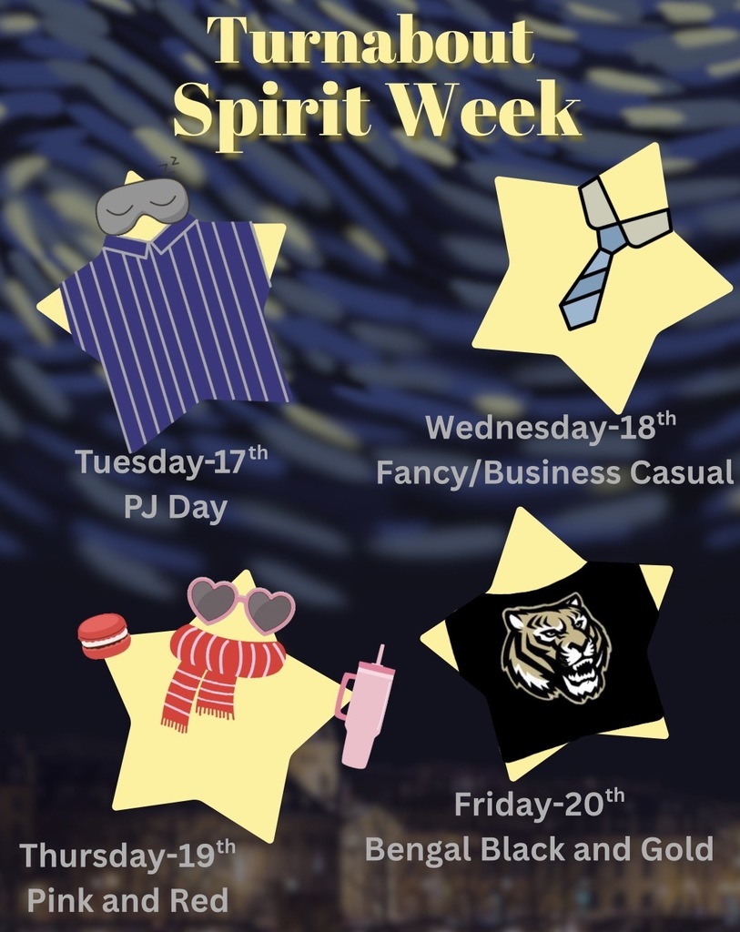 Turnabout 2026 Spirit Week Days