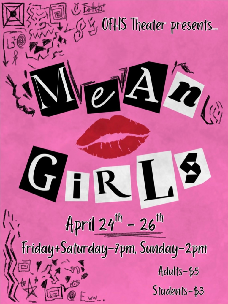 Poster for the Oak Forest High School Musical, Mean Girls