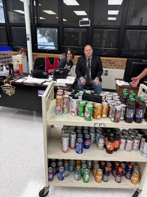 Bremen staff members smile while receiving their favorite beverages as a “Cup of Ambition” in celebration of Dolly Parton Day. The thoughtful pick-me-up recognizes the time, energy, and heart they pour into students each day.
