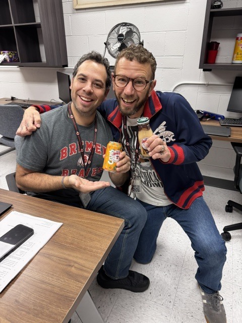Bremen staff members smile while receiving their favorite beverages as a “Cup of Ambition” in celebration of Dolly Parton Day. The thoughtful pick-me-up recognizes the time, energy, and heart they pour into students each day.